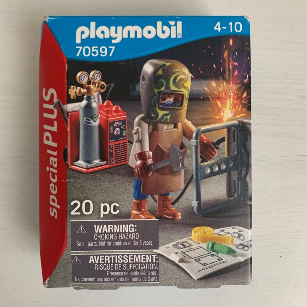 Playmobil Special Plus 70597 Welder Figure & Accessories Playset New